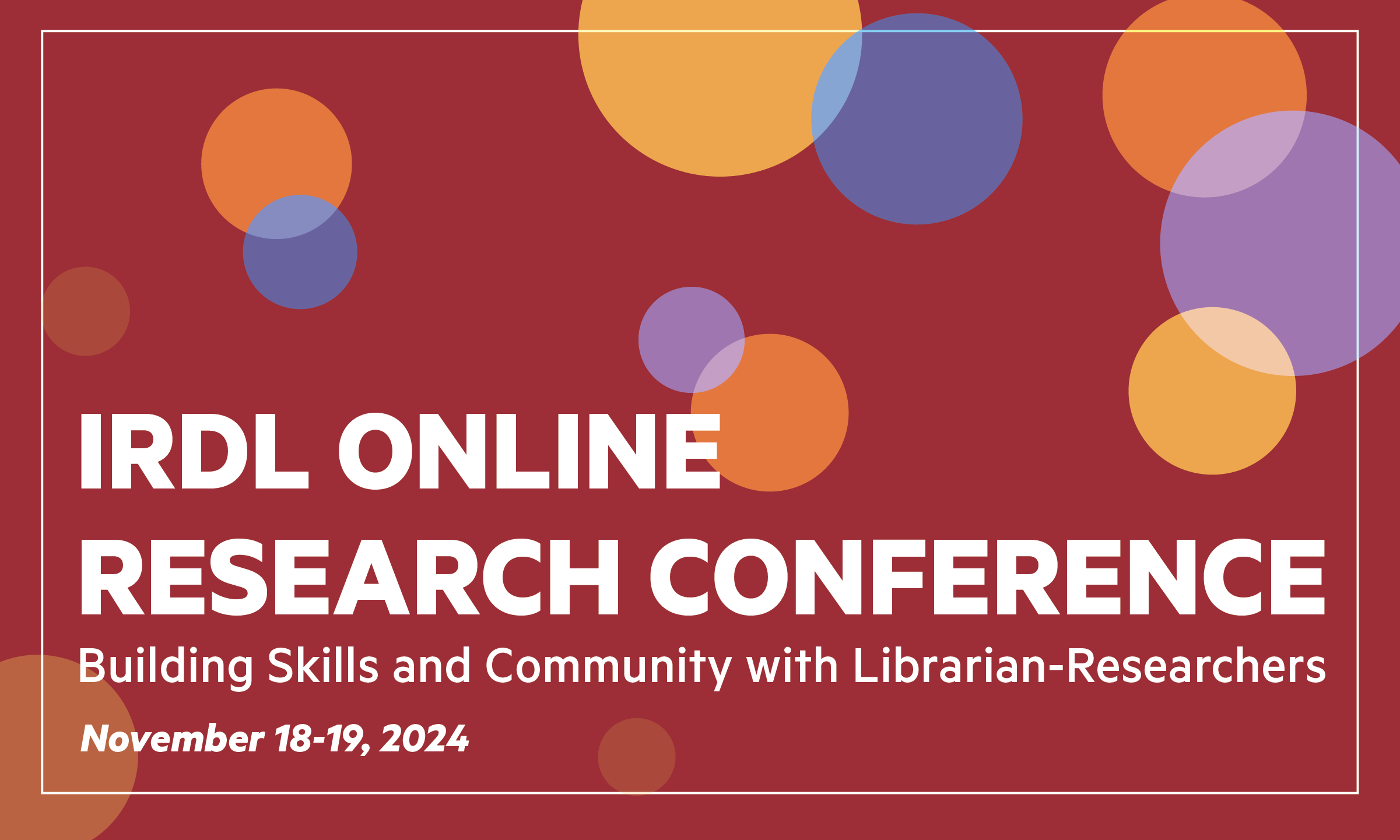 Web Banner for the 2024 IRDL conference